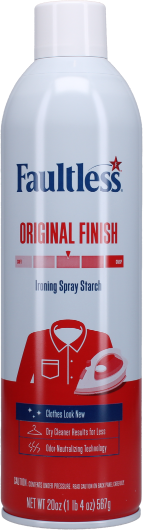 2x Faultless Spray Starch with Easy Iron 2 in 1 Ironing Aid Fabric