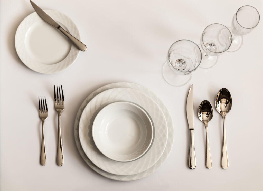 Correct Placement of Napkins and Utensils on a Table